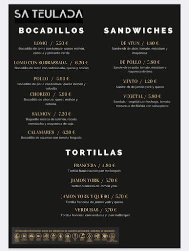 Sa Teulada - Gastronomía y hostelería
