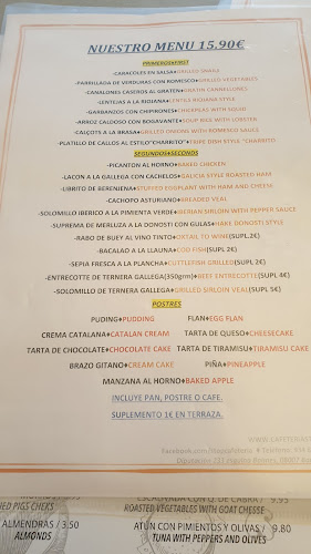 Restaurante Charrito Open Times