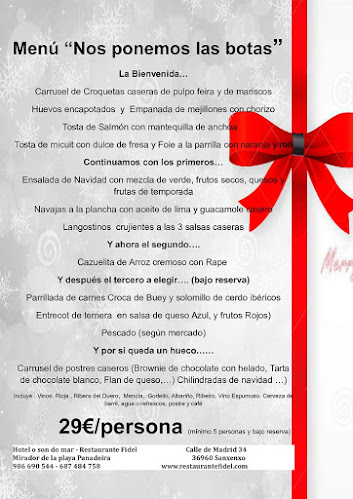 Restaurante Fidel en Sanxenxo - Sanxenxo