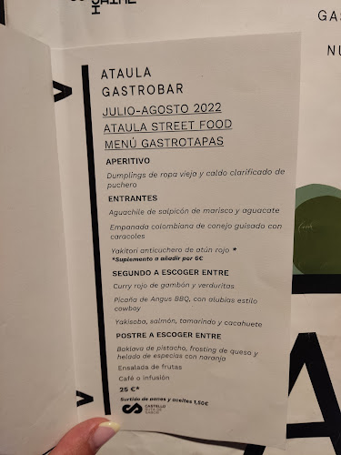 Ataula Gastrobar Phone number