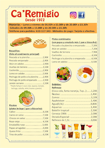 Cafetería Ca’Remigio - Gastronomía y hostelería