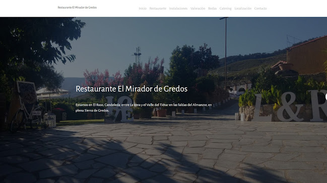 Restaurante El Mirador de Gredos Candeleda - Gastronomía y hostelería