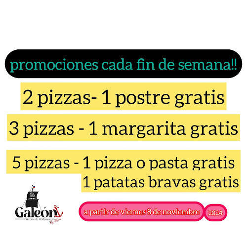 Pizzería Galeón by MARCO Phone number