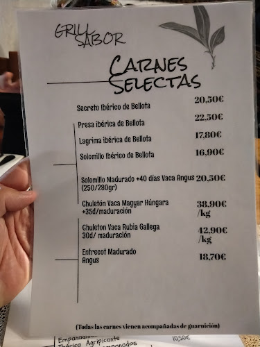 RESTAURANTE GRILL SABOR Open Times