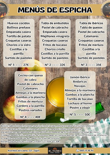 Opinii despre Mesón El Museo în Gijón - Gastronomía y hostelería