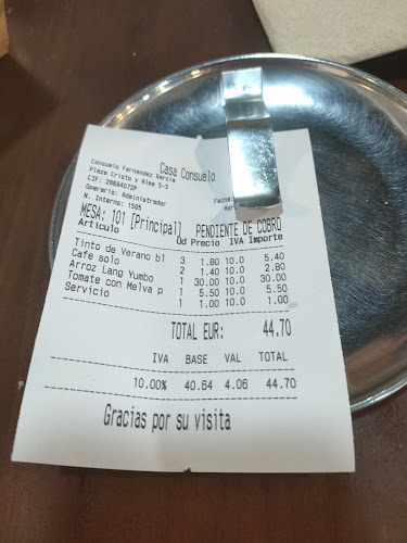 Restaurante Casa Consuelo - Gastronomía y hostelería