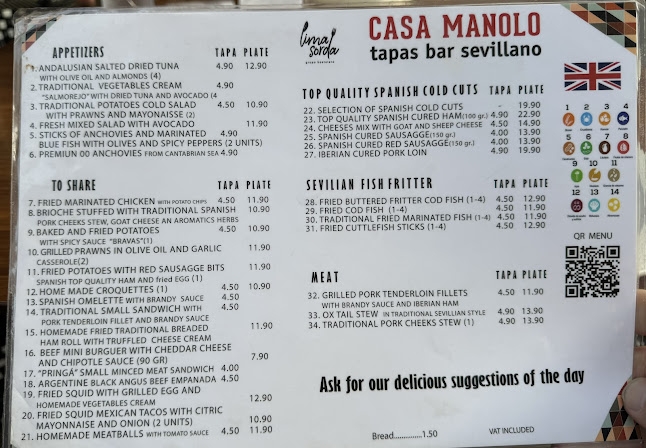 CASA MANOLO TAPAS BAR SEVILLANO