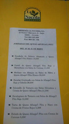 Sidrería La Noceda - Gastronomía y hostelería