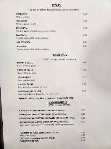 Bar Restaurante La Malagueña de Jose