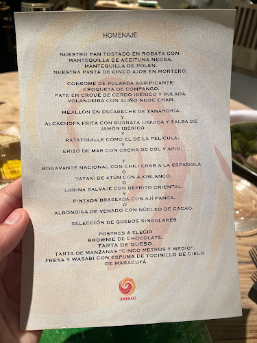 Comments and reviews of Restaurante Omeraki. By Alberto Chicote.