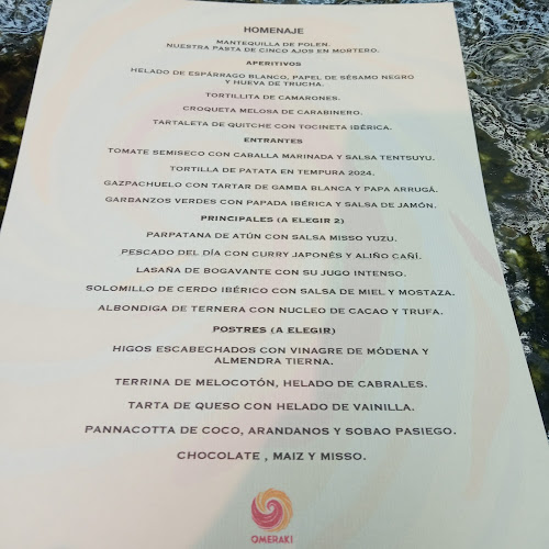Restaurante Omeraki. By Alberto Chicote. Open Times