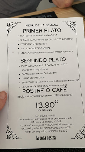 Opinii despre La Cosa Nostra Ristorante Pizzeria în Sant Boi de Llobregat - Gastronomía y hostelería