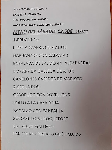 Bar Alfredo - Gastronomía y hostelería