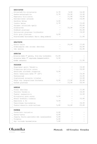 Reviews of Okamika in Zarautz - Gastronomía y hostelería