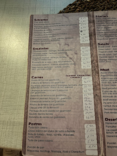 Restaurante Grill Argentino Cala Galiota