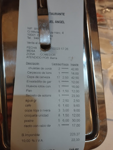 Reviews of Restaurante Miguel Ángel in Guadalajara - Gastronomía y hostelería
