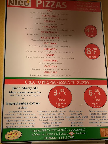 Il Fuoco Pizzería Gracia Open Times