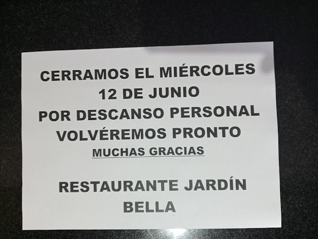 Comentarii opinii despre Restaurante Chino Jardín Bella