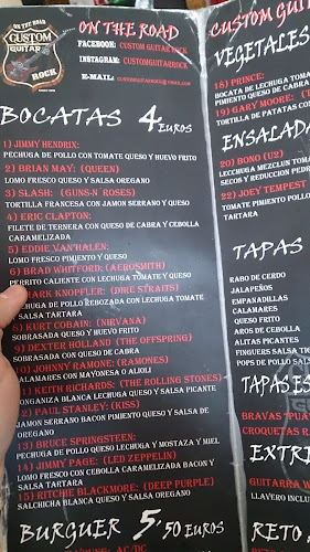 Reviews of Bar CUSTOM GUITAR ROCK in Elche - Gastronomía y hostelería