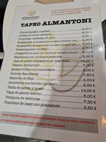 Restaurante ALMANTONI