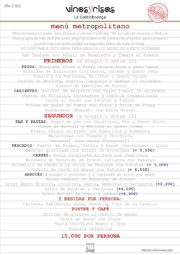 Restaurantes Alicante Vinos y Risas "La Gastrobodega" - Gastronomía y hostelería