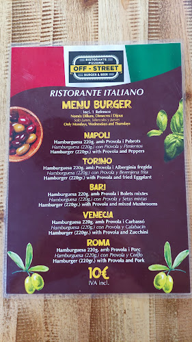 Off-Street - Gastronomía y hostelería