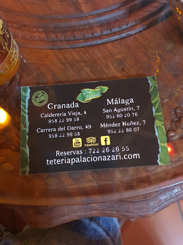 Reviews of Tetería Palacio Nazarí in Granada - Gastronomía y hostelería