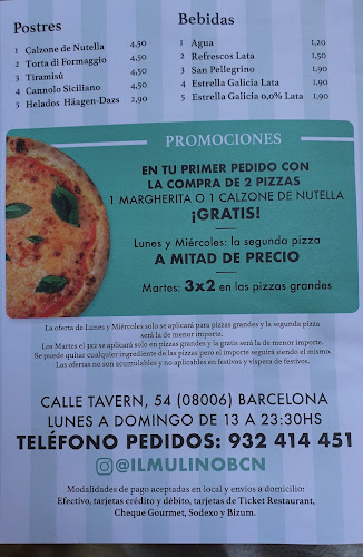 il Mulino Pizza Bakery - Tavern 54 - Barcelona