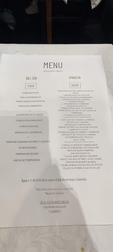 Bar Restaurante Vinacua Phone number