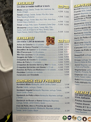 Opinii despre Burger Gerani în Alhaurín de la Torre - Gastronomía y hostelería