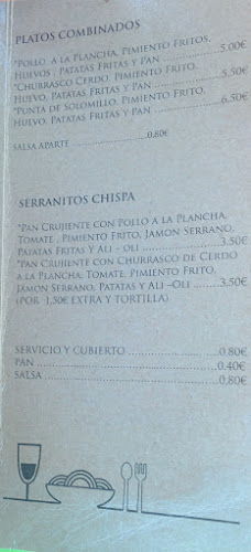 Bar Cafetería La Chispa Open Times