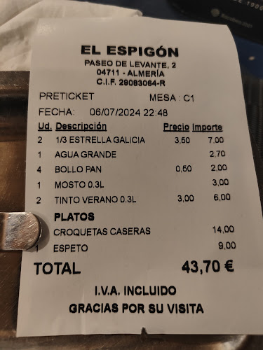 Comentarii opinii despre Restaurante El Espigón