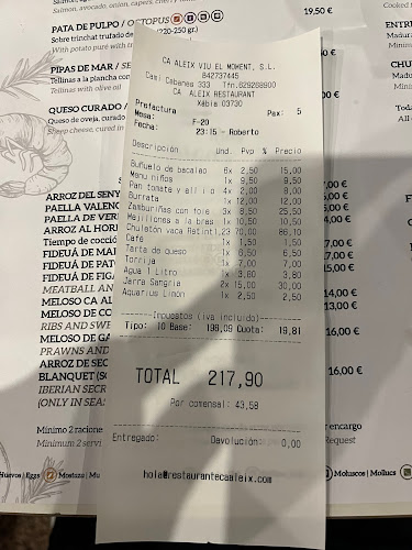 Restaurante Ca Aleix - Xàbia