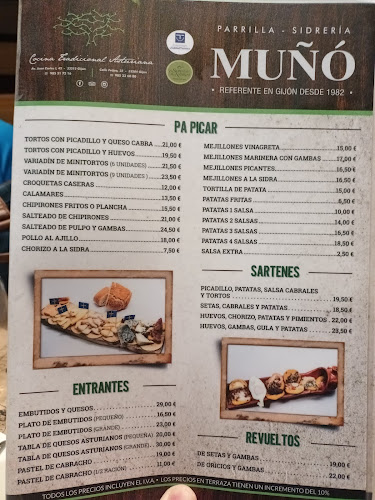 Opinii despre Parrilla Sidrería Muñó Poniente în Gijón - Gastronomía y hostelería
