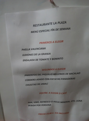 Comentarii opinii despre Restaurante La Plaza