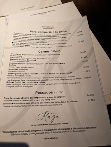 Raza Madrid Barquillo - Gastronomía y hostelería