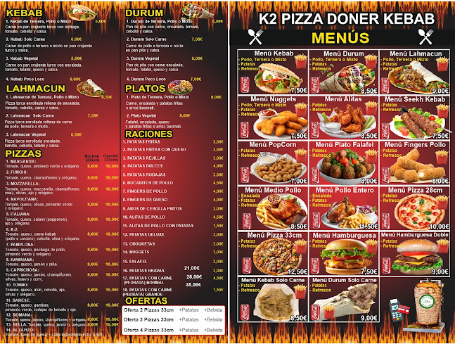Take Away Kebab K2 Pizza