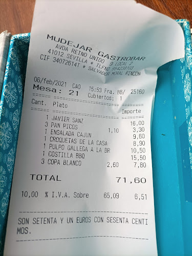 Reviews of Mudejar Gastrobar in Sevilla - Gastronomía y hostelería