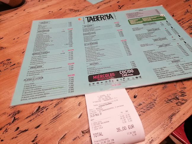 Taberna Siglo Phone number