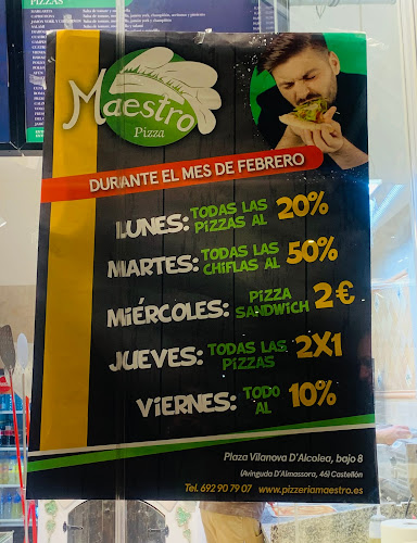 Maestro Pizza & Bocadillos Phone number