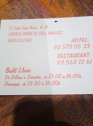 Comments and reviews of Hotel Restaurant Can Parera