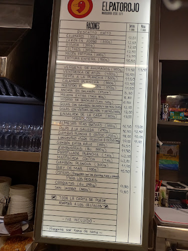 Marisquería El Pato Rojo desde 1974 Phone number