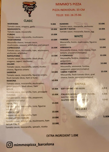 Opinii despre Mimmos Pizza, Font Honrada 32 în Barcelona - Gastronomía y hostelería