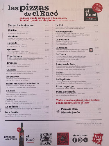 El Racó Vilanova. Mediteranean Pizzeria.