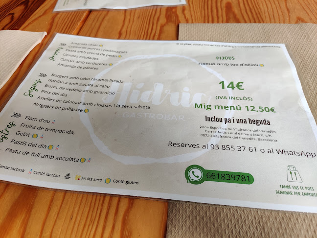 Reviews of Hídric Gastrobar in Vilafranca del Penedès - Gastronomía y hostelería