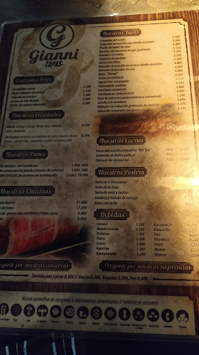 Restaurante Gianni Tapas Phone number