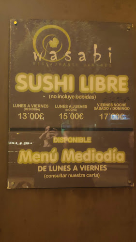 Restaurante Wasabi - Gastronomía y hostelería