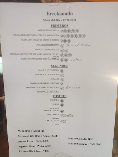 Opinii despre Restaurante Errekaondo în Bilbao - Gastronomía y hostelería