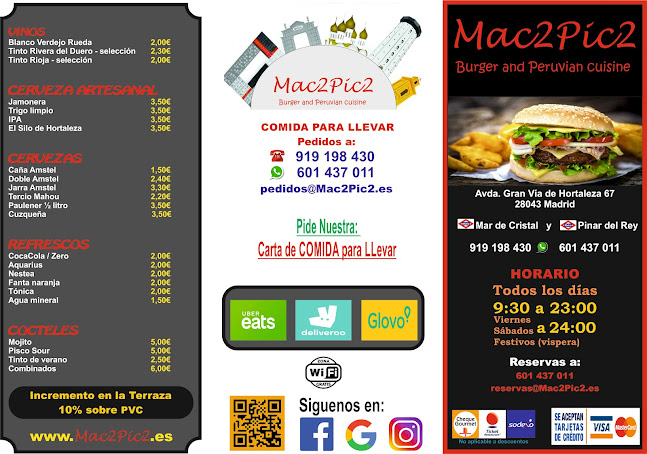 Opinii despre Mac2Pic2 în Madrid - Gastronomía y hostelería