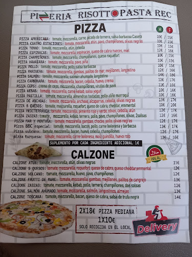 Opinii despre Pizzeria Risotto Rec în Tarragona - Gastronomía y hostelería